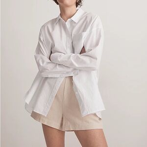 Madewell The Plus Signature Poplin Oversized Shirt